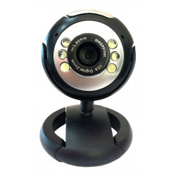 POWERTECH Web Camera 1.3MP, Plug & Play, Black