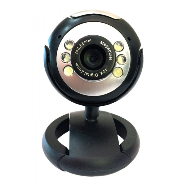 POWERTECH Web Camera 1.3MP, Plug & Play, Black